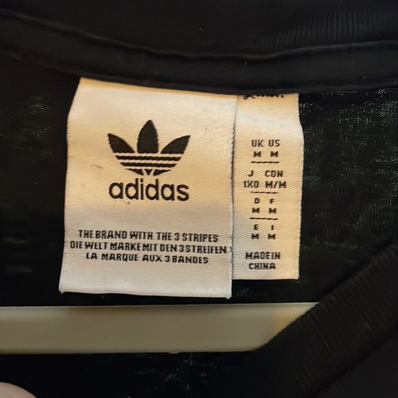 Adidas Originals Men’s Trefoil Boxed Logo Short Sleeve Tee in Black - Picture 2 of 4